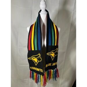 Toronto Blue Jays Hogwarts Knit Scarf Logo Fringe‎ Officially Licensed#142